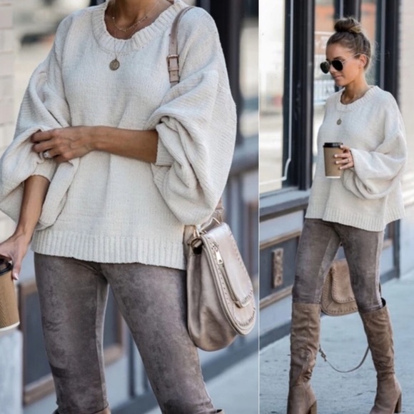 POL Sweaters - FLASH SALE ⚡️New! Balloon Sleeve Oversized Sweater